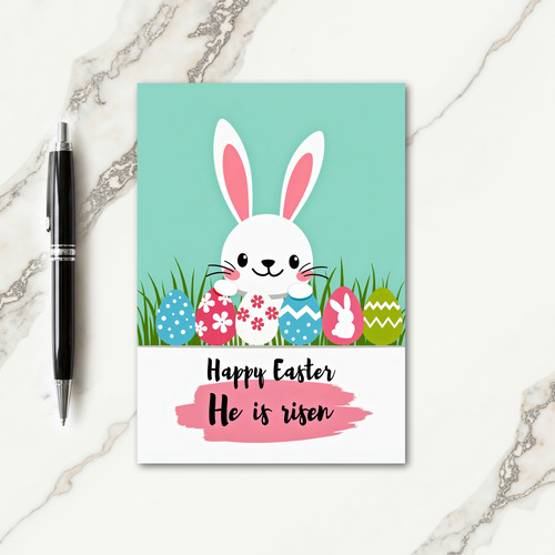 Bunny Pattern Celebration Card