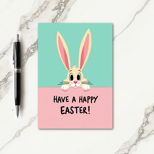 Bunny Peek Spring Season Card