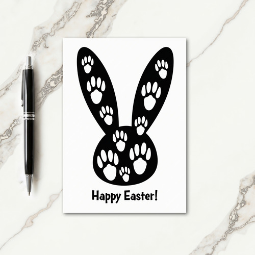 Bunny Prints Springtime Card