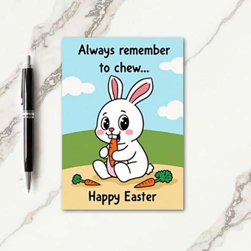Bunny Root Vegetable Season Card