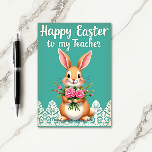 Bunny Roses Celebration Card