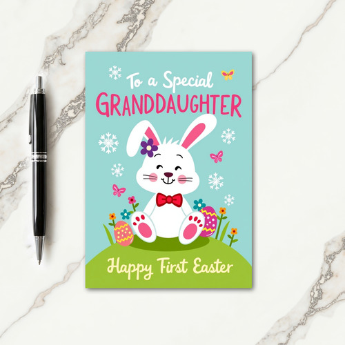 Bunny Snowflake Celebration Card