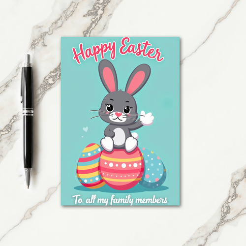 Bunny Springtime Festivity Card