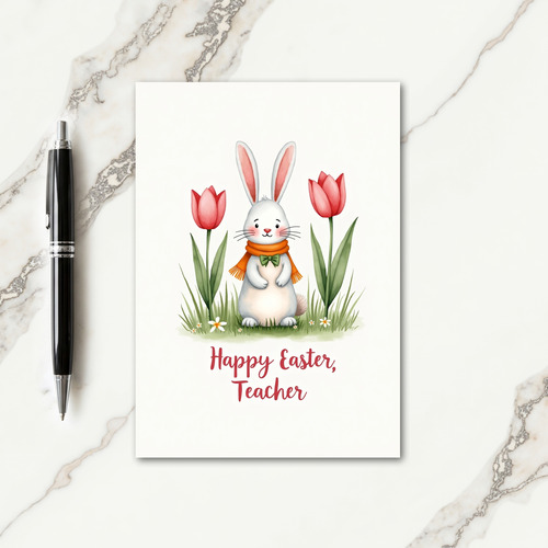Bunny Springtime Season Card