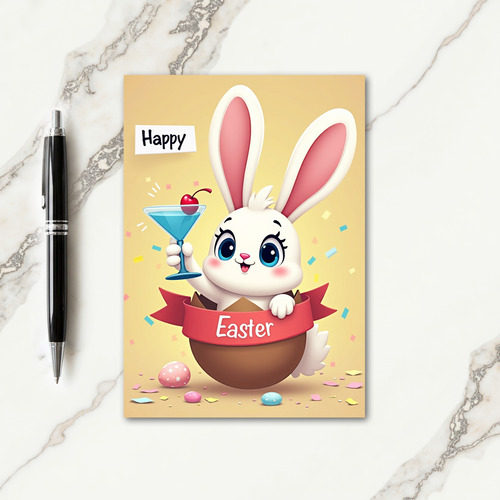 Bunny Stripes Celebration Card