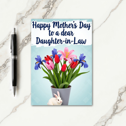 Bunny Sweet Mothers Day Art Card