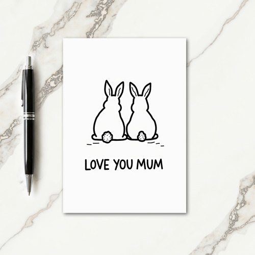 Bunny Sweet Mothers Day Card