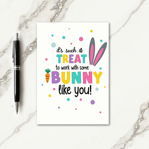 Bunny Treat Appreciation Card
