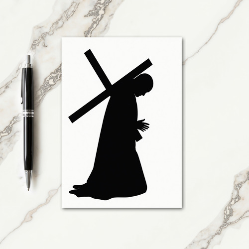 Burdened Silhouette Art Card