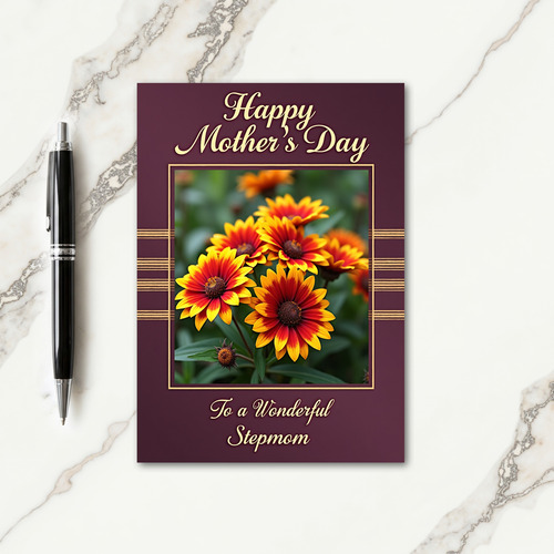 Burgundy Hues Mothers Day Card