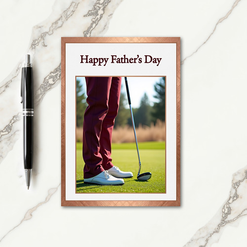Burgundy Trousers Fathers Day Card