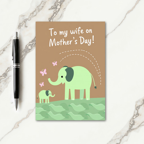 Butterflies Mothers Day Wife Card