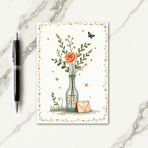 Butterfly Bloom Birthday Card
