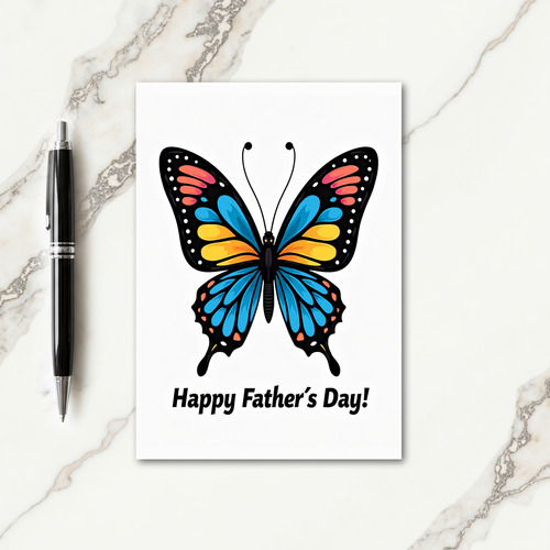 Butterfly Fathers Day Graphic Card