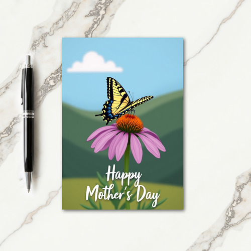 Butterfly Floral Mothers Day Card
