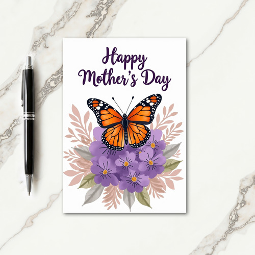 Butterfly Kisses Mothers Day Card