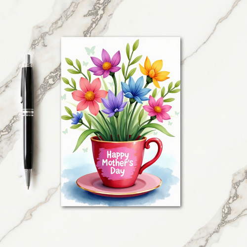 Butterfly Mothers Day Bouquet Card