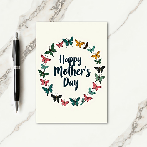 Butterfly Mothers Day Message Card