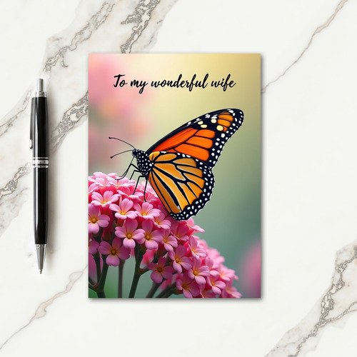 Butterfly Mothers Day Wife Card