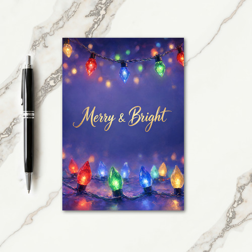 C9 Christmas Lights Card