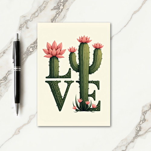 Cactus Love Mothers Day Card