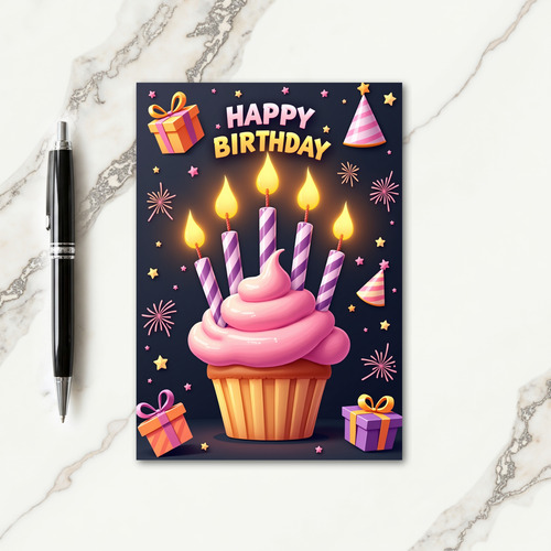 Cake Celebration Birthday Card