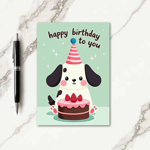 Cake Creature Birthday Card