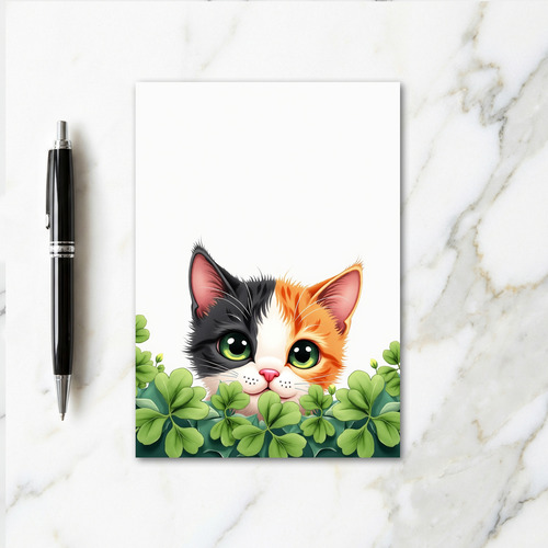 Calico Kitten Cute Art Card