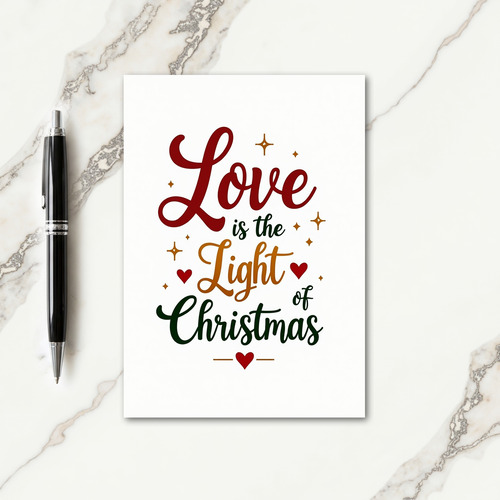 Calligraphic Christmas Card