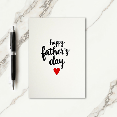 Calligraphic Dads Day Art Card