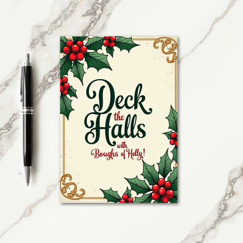 Calligraphy Christmas Card