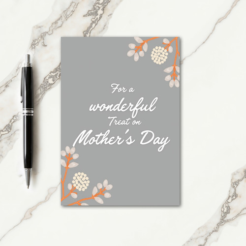 Calligraphy Mothers Day Note Card