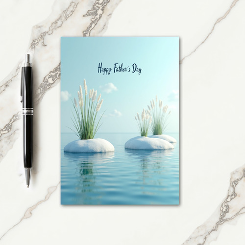 Calm Fathers Day Scene Card