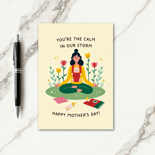 Calm Motherhood Message Card