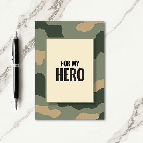 Camouflage Fathers Day Card