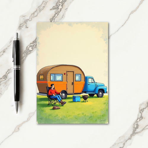 Camp Site Fathers Day Card