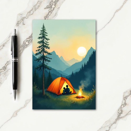 Campfire Fathers Day Card