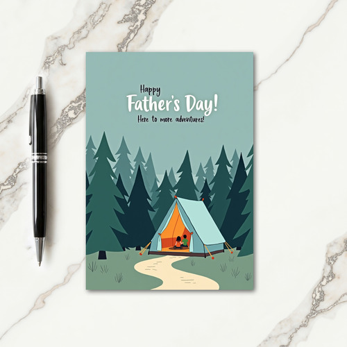 Camping Fathers Day Moment Card