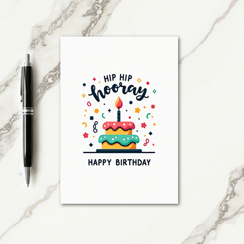 Candle Birthday Cake Card