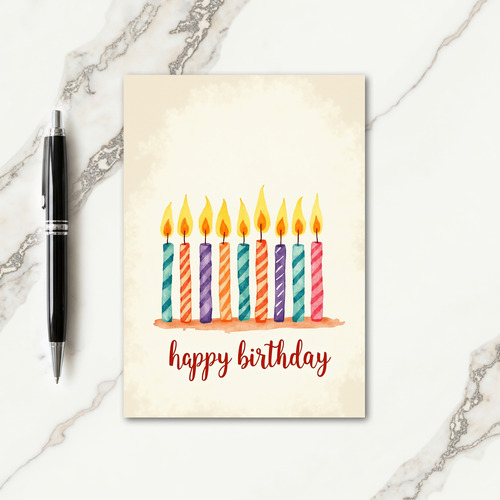 Candle Birthday Card