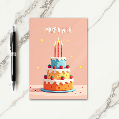 Candle Birthday Scene Card