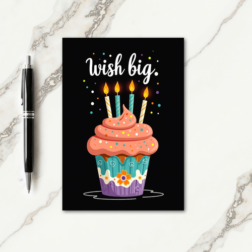 Candle Birthday Wish Card