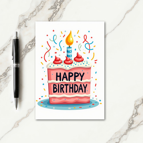 Candle Celebration Birthday Card
