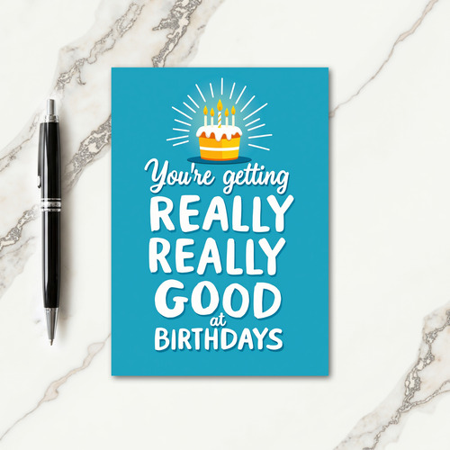 Candle Frosted Birthday Card