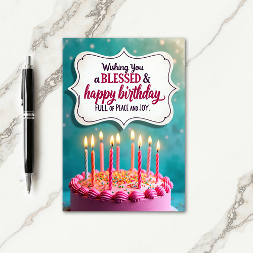 Candle Glow Birthday Card