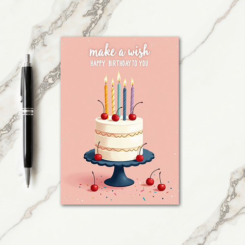 Candle Wish Birthday Card