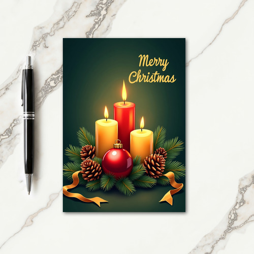 Candlelight Christmas Card