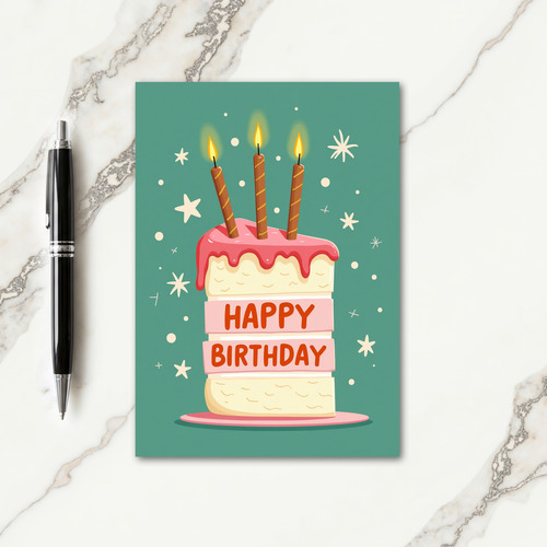 Candlelit Birthday Card