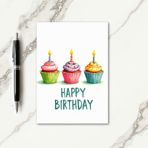 Candlelit Birthday Treat Card