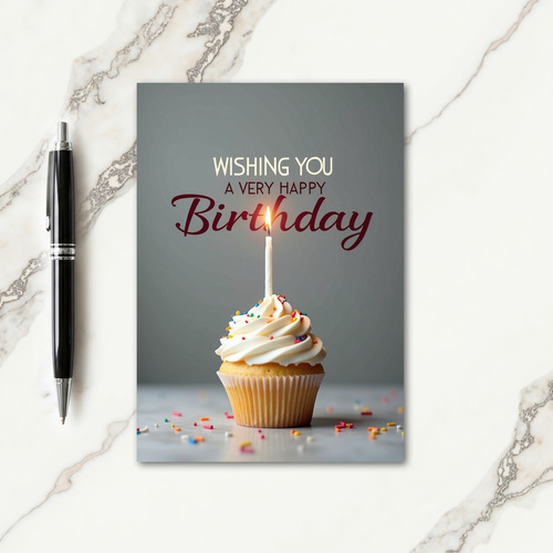 Candlelit Birthday Wish Card